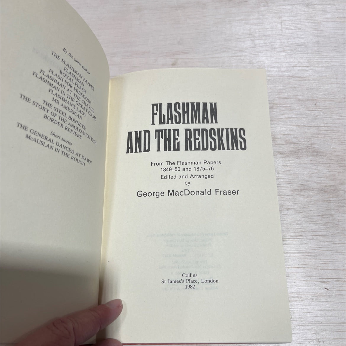 flashman and the redskins book, by george macdonald fraser, 1982 Hardcover image 2