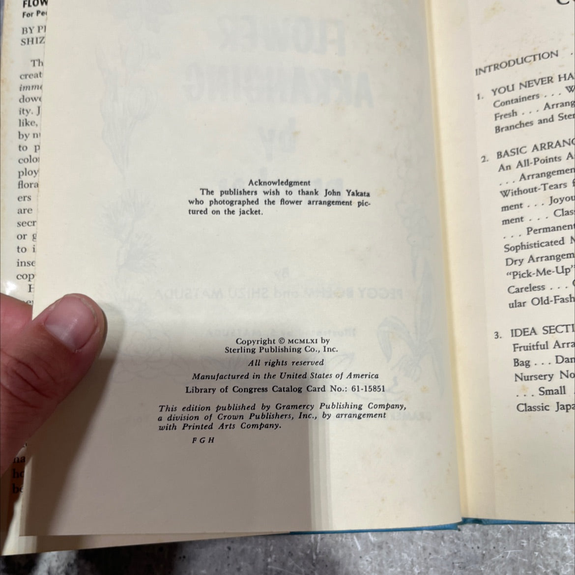 flower arranging by number book, by peggy boehm and shizu matsuda, 1961 Hardcover image 3