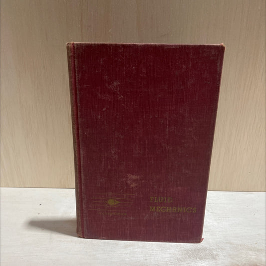 fluid mechanics book, by r. c. binder, 1949 Hardcover image 1