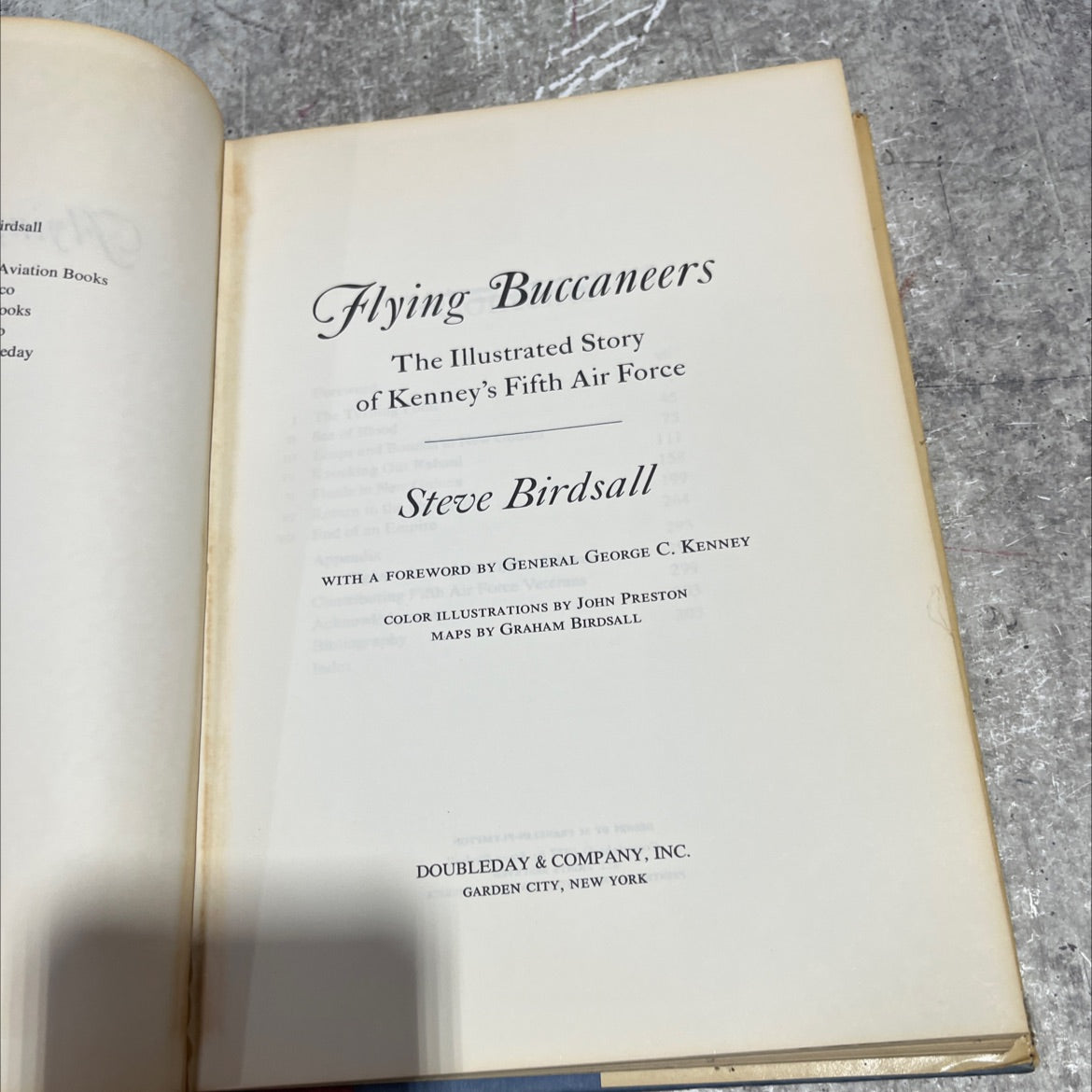 flying buccaneers the illustrated story of kenney's fifth air force book, by Steve Birdsall, 1977 Hardcover image 2