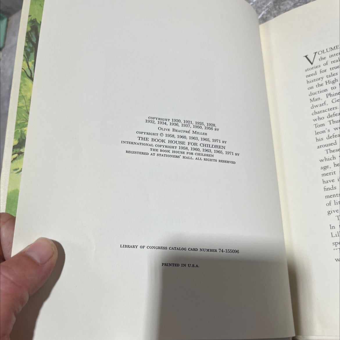 flying sails of my book house book, by olive beaupré miller, 1971 Hardcover image 3