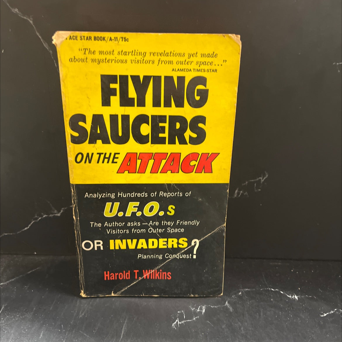 flying saucers on the attack book, by harold t. wilkins, 1967 Paperback image 1
