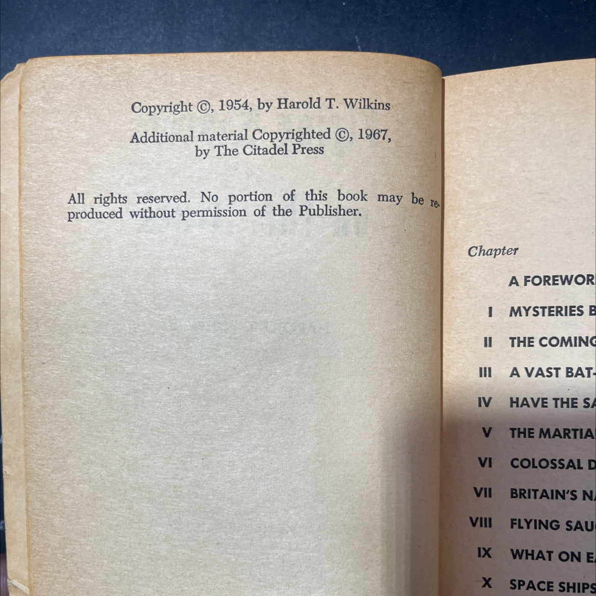 flying saucers on the attack book, by harold t. wilkins, 1967 Paperback image 3