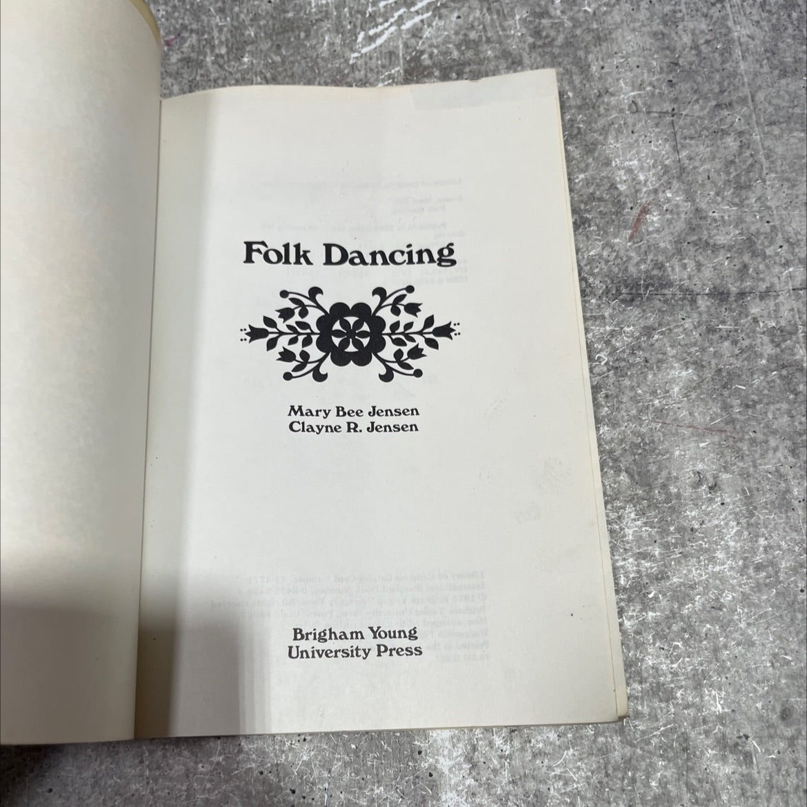 folk dancing book, by Mary Bee Jensen, Clayne R. Jensen, 1973 Paperback image 2