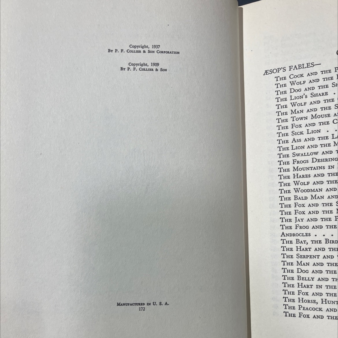 folk-lore and fable aesop grimm andersen book, by aesop, grimm, andersen, 1937 Hardcover image 3