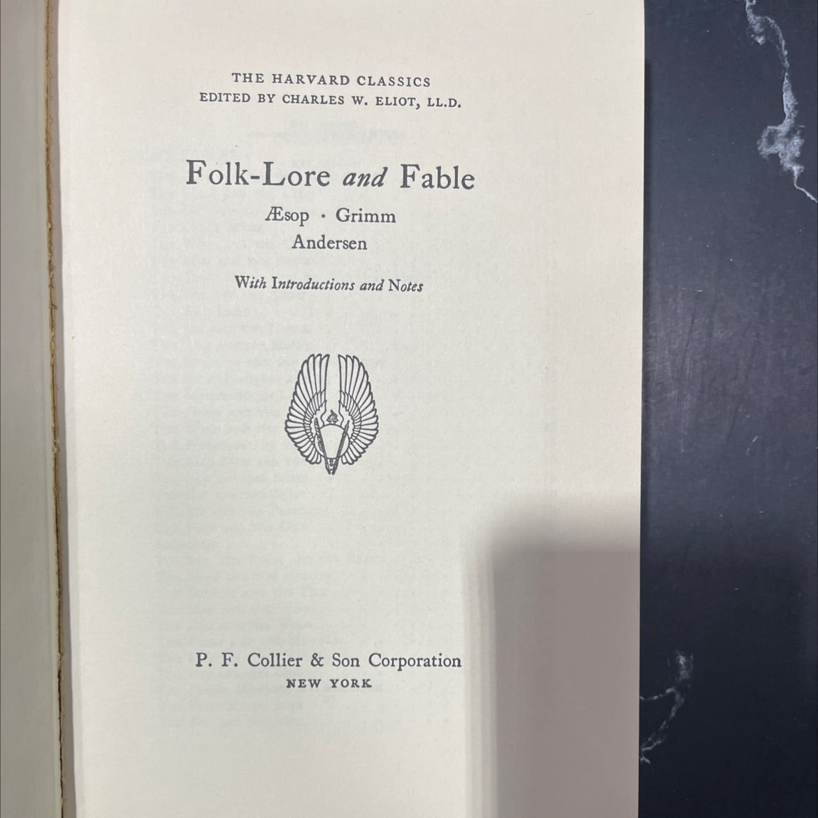 folk-lore and fable aesop grimm andersen book, by aesop, grimm, andersen, 1937 Hardcover image 2