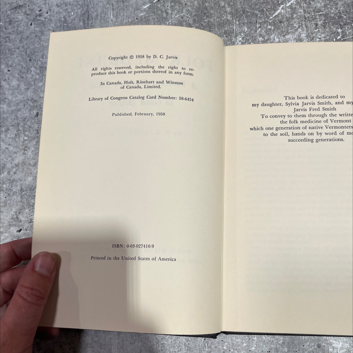 folk medicine a vermont doctor's guide to good health book, by d. c. jarvis, m.d., 1958 Hardcover image 3