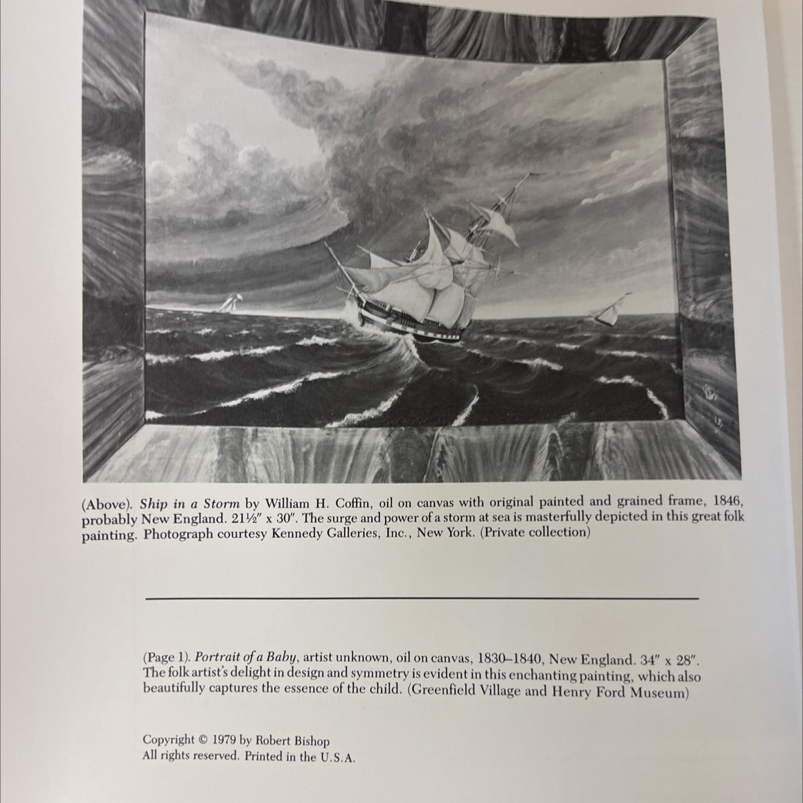 folk painters of america book, by Robert Bishop, 1979 Hardcover image 3