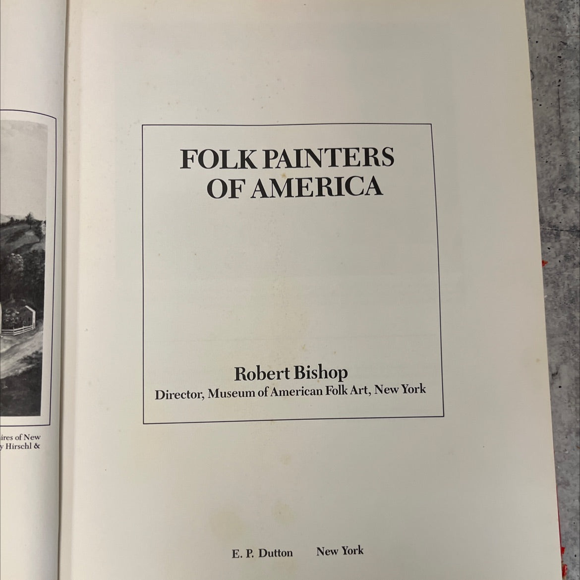 folk painters of america book, by Robert Bishop, 1979 Hardcover image 2