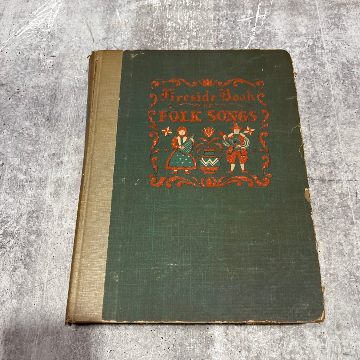 folk songs book, by margaret bradford boni, 1947 Hardcover image 1