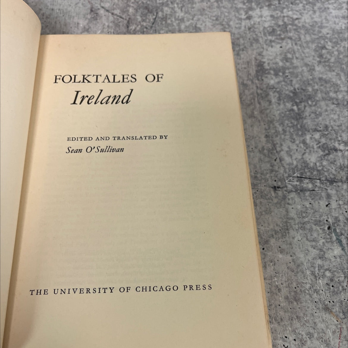 folktales of ireland book, by sean o'sullivan, 1966 Hardcover image 2