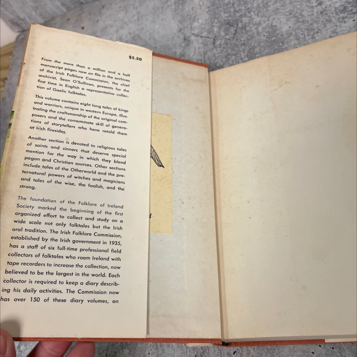 folktales of ireland book, by sean o'sullivan, 1966 Hardcover image 4