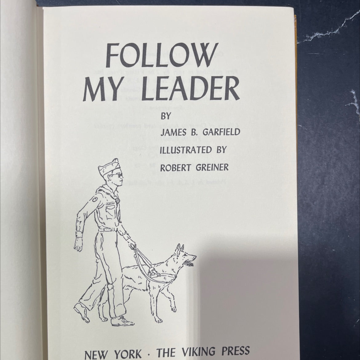 follow my leader book, by james b. garfield, 1957 Hardcover image 2