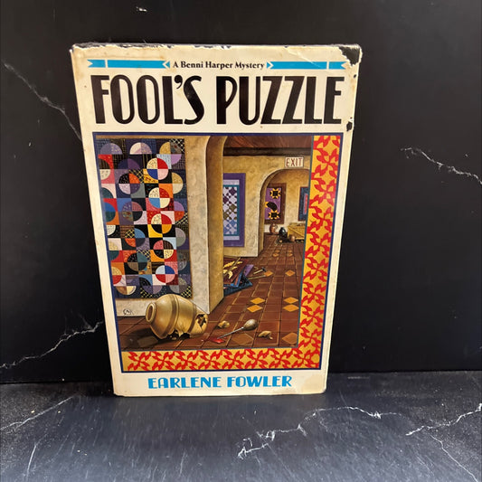 fool's puzzle book, by Earlene Fowler, 1994 Hardcover image 1