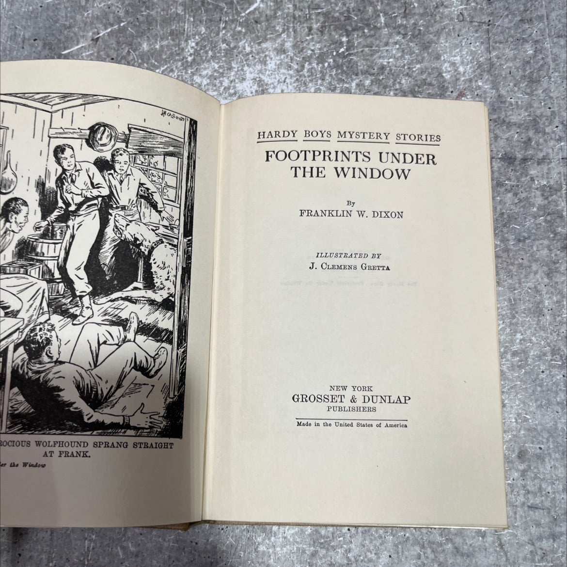 footprints under the window book, by franklin w. dixon, 1933 Hardcover image 2