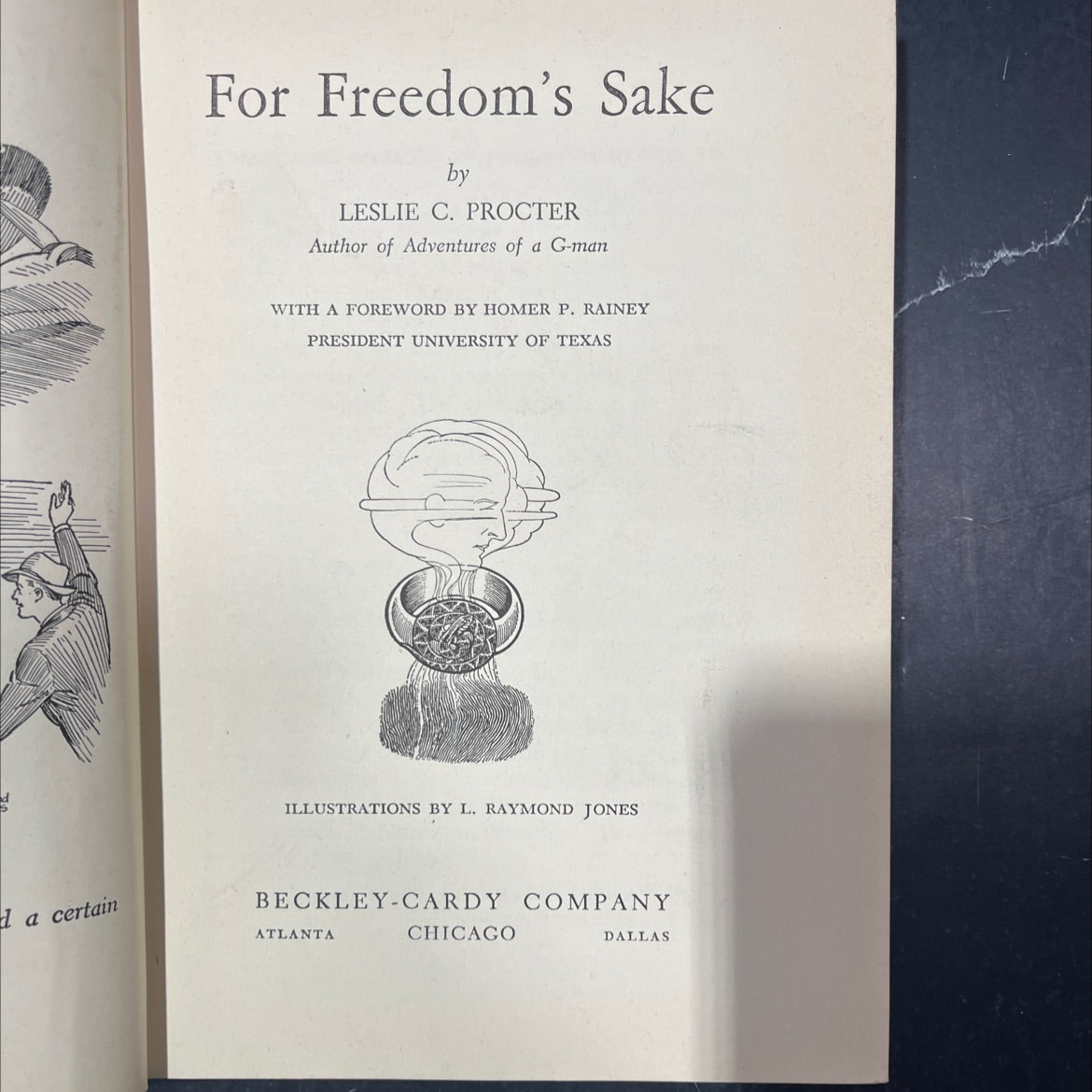 for freedom's sake book, by leslie c. procter, 1944 Hardcover image 2