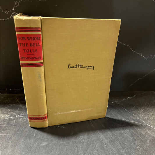 for whom the bell tolls book, by ernest hemingway, 1945 Hardcover, First Edition, Antique image 1