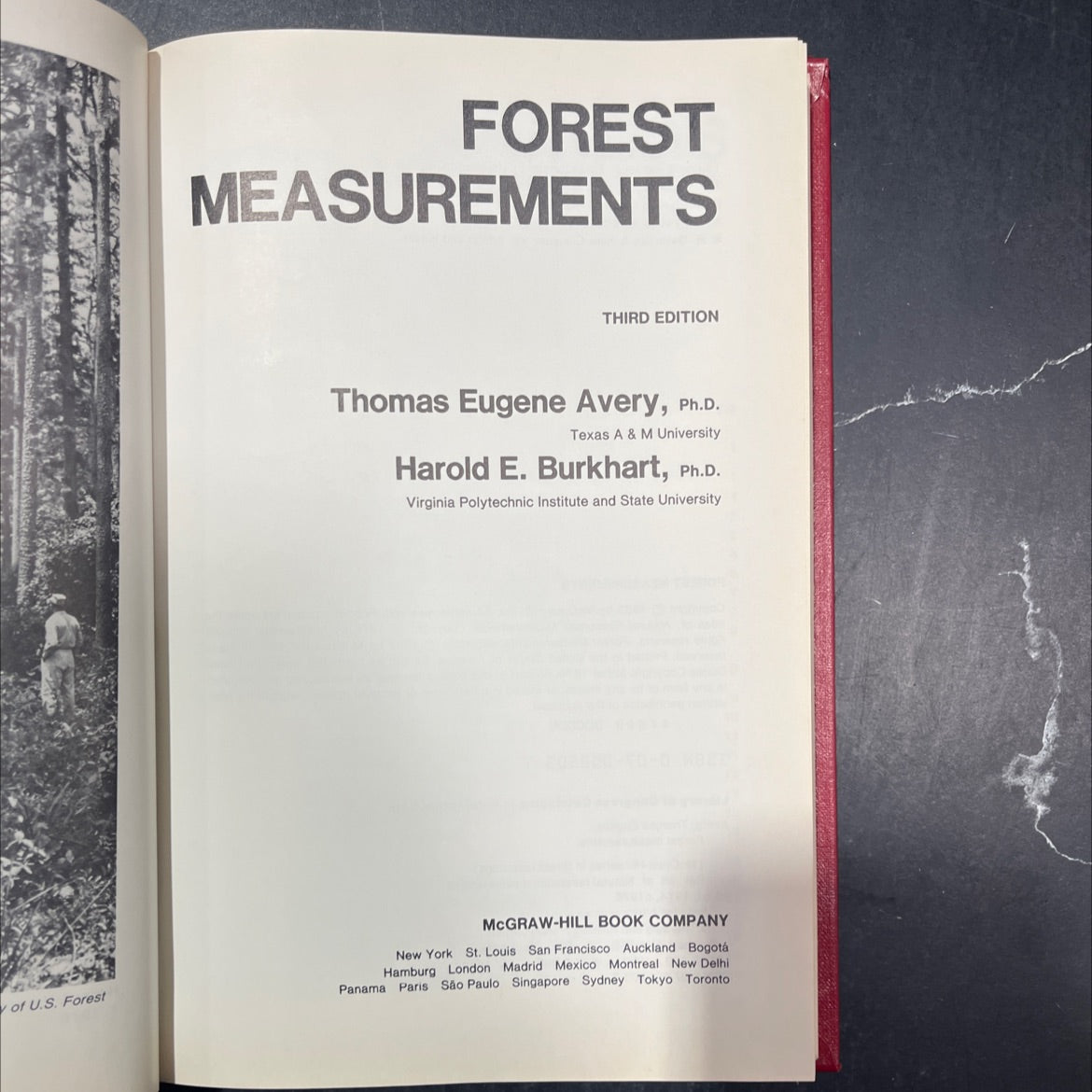 forest measurements book, by Thomas Eugene Avery, Harold E. Burkhart, 1983 Hardcover image 2