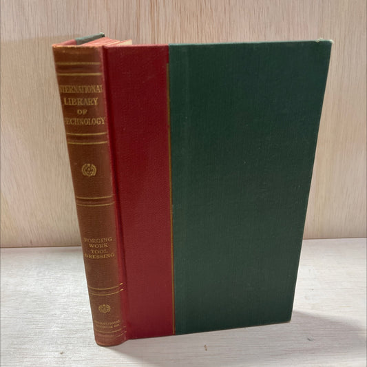 forging and tool dressing book, by a. b. clemens, 1924 Hardcover, Antique image 1