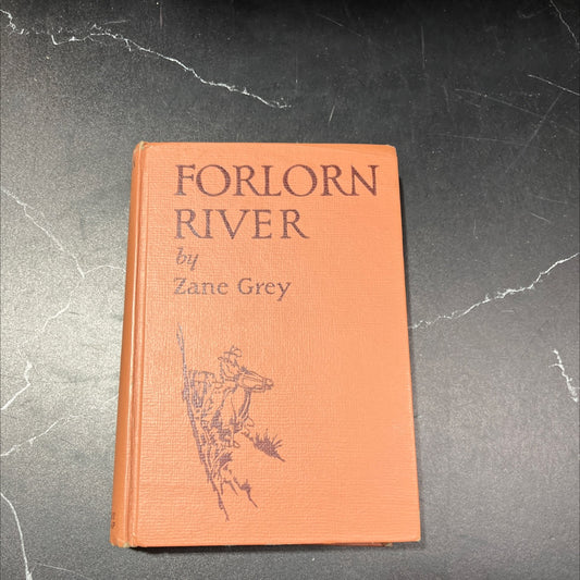 forlorn river a romance book, by zane grey, 1927 Hardcover, Antique image 1