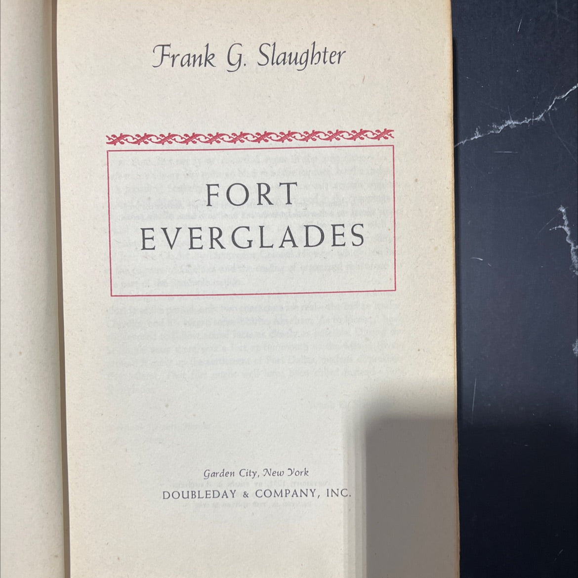 fort everglades book, by Frank G. Slaughter, 1951 Hardcover image 2