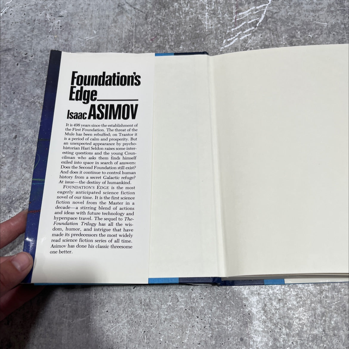 foundation's edge book, by isaac asimov, 1982 Hardcover image 4