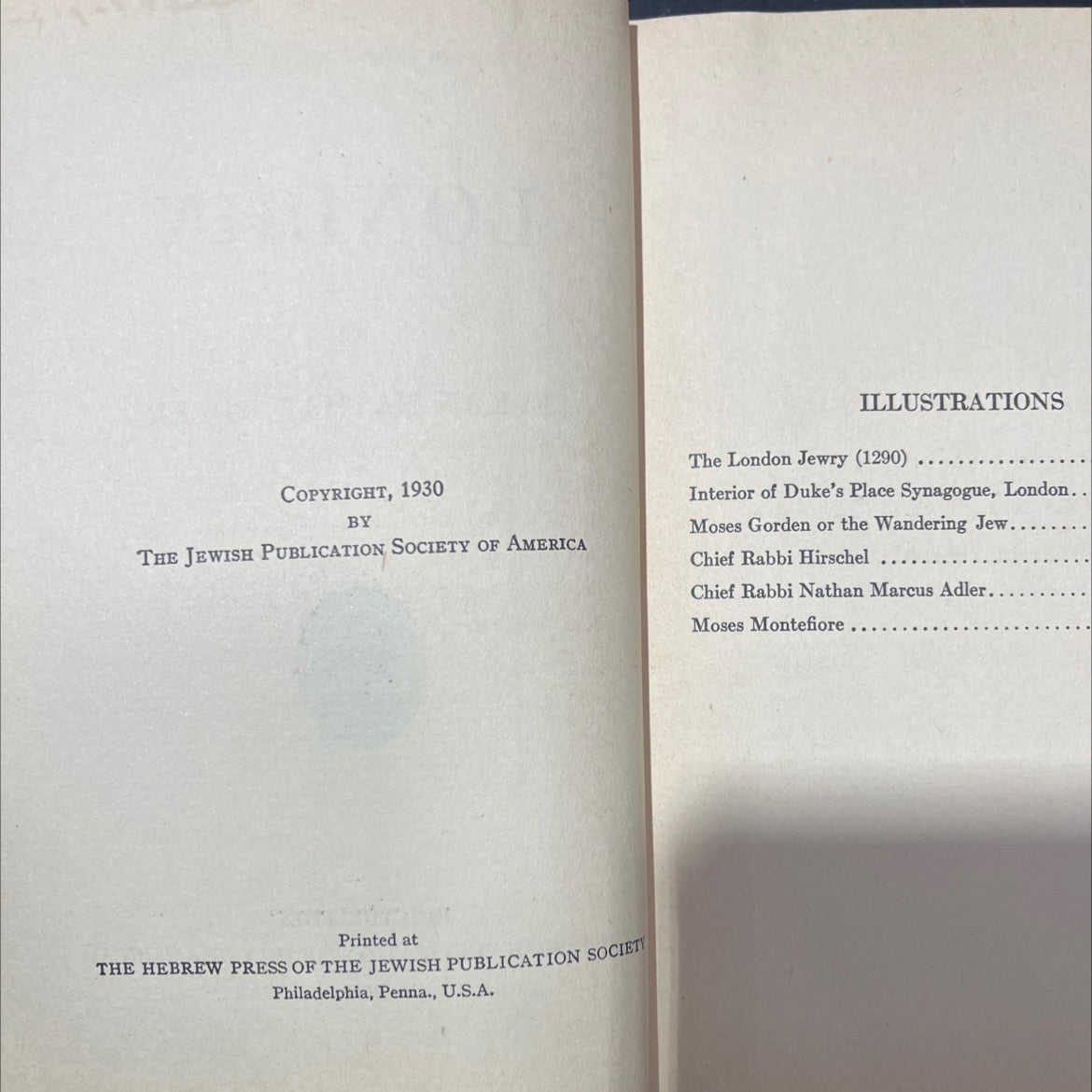 foushkaplan jewish communities series london book, by elkan nathan adler, 1930 Hardcover image 3