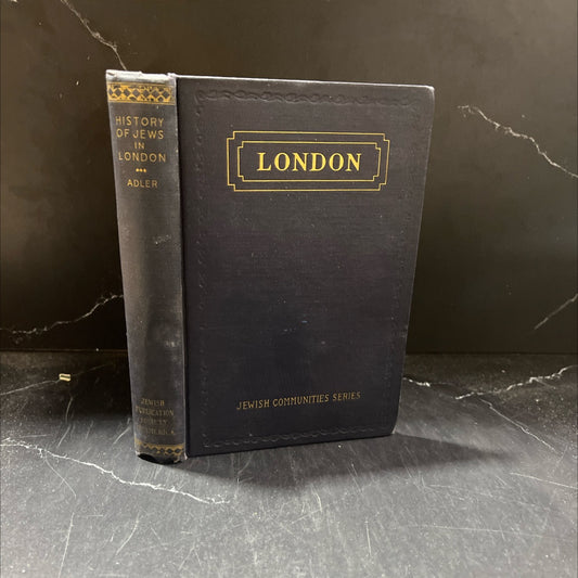 foushkaplan jewish communities series london book, by elkan nathan adler, 1930 Hardcover image 1