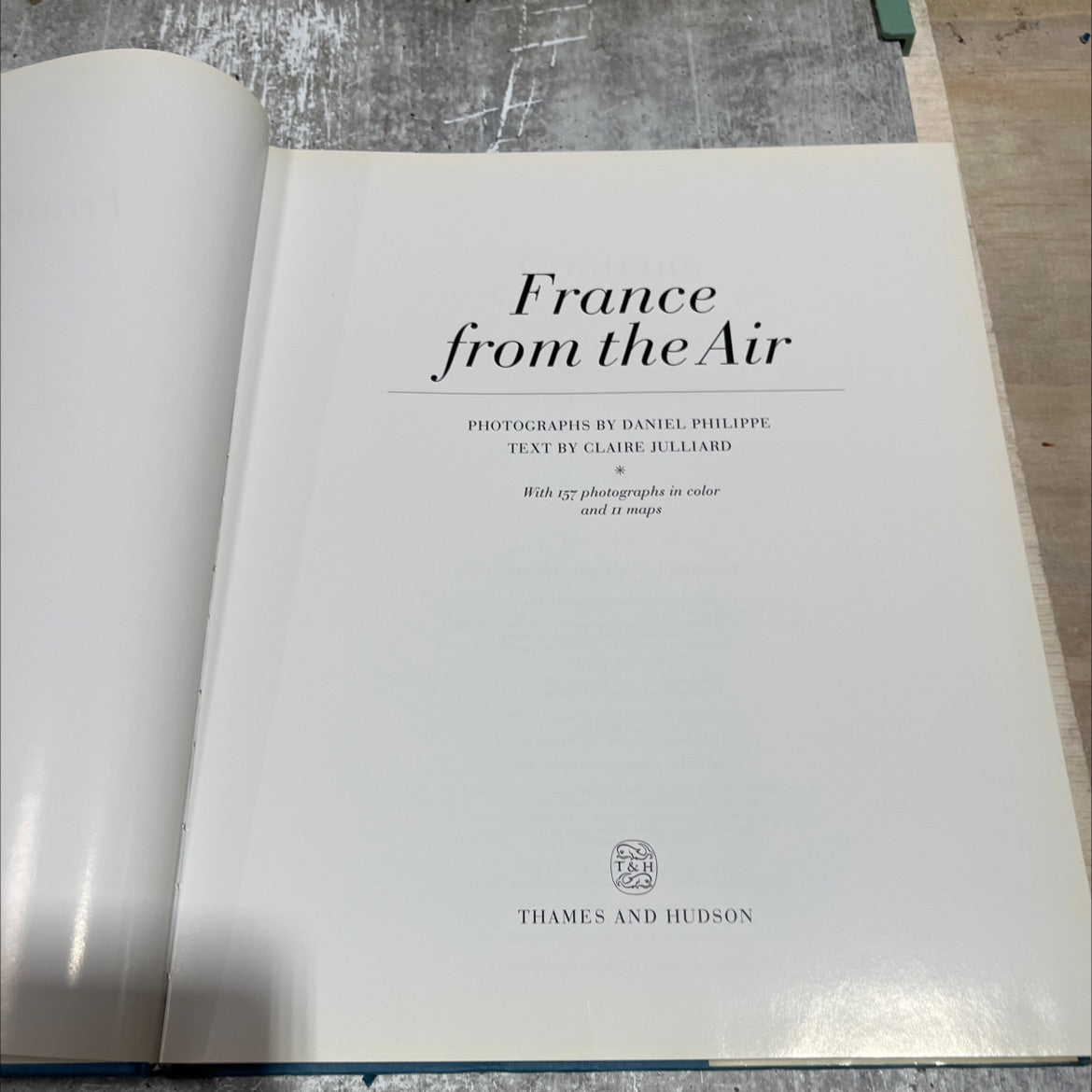 france from the air book, by claire juilliard, 1997 Hardcover image 2