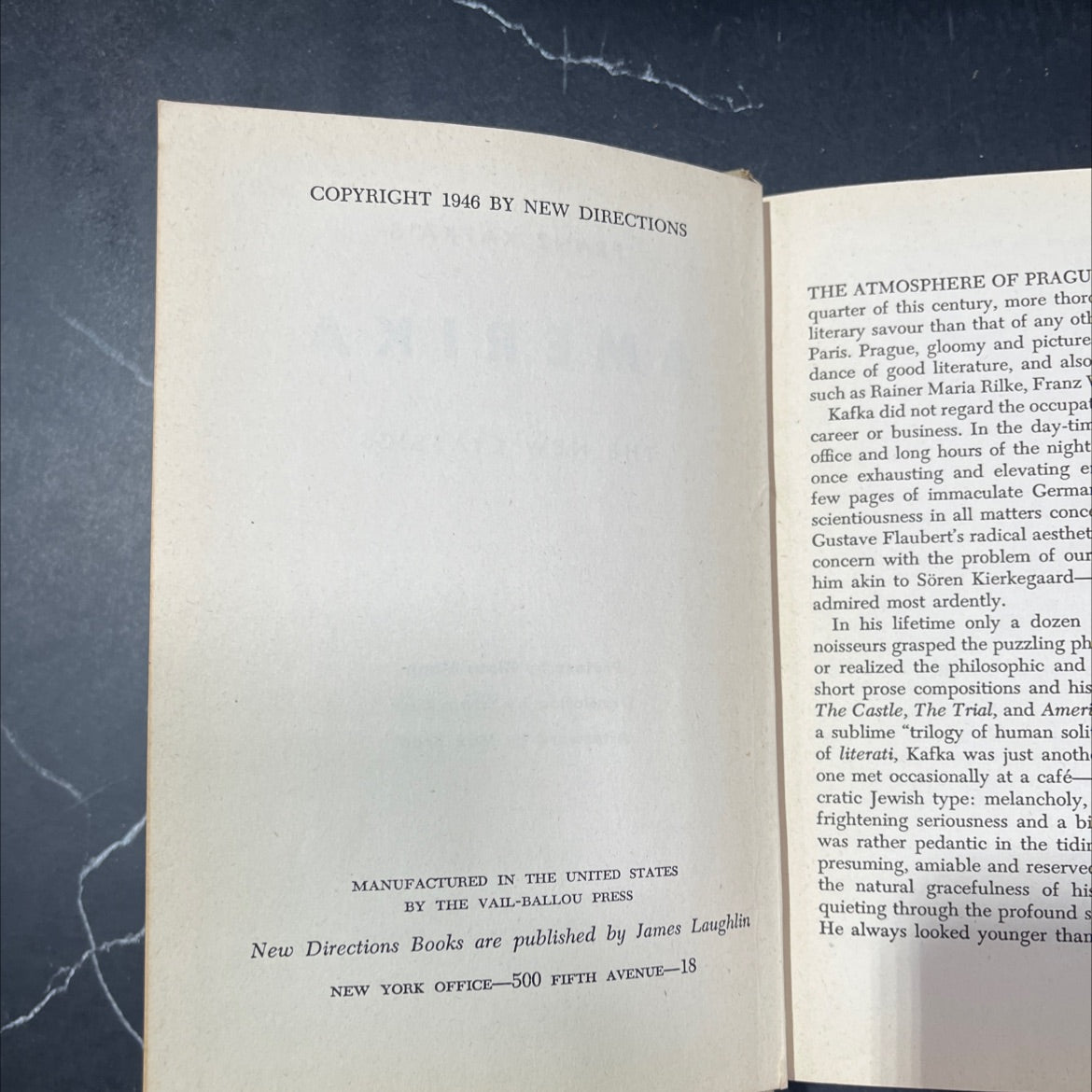 franz kafka's amerika book, by Franz Kafka, 1946 Hardcover image 3