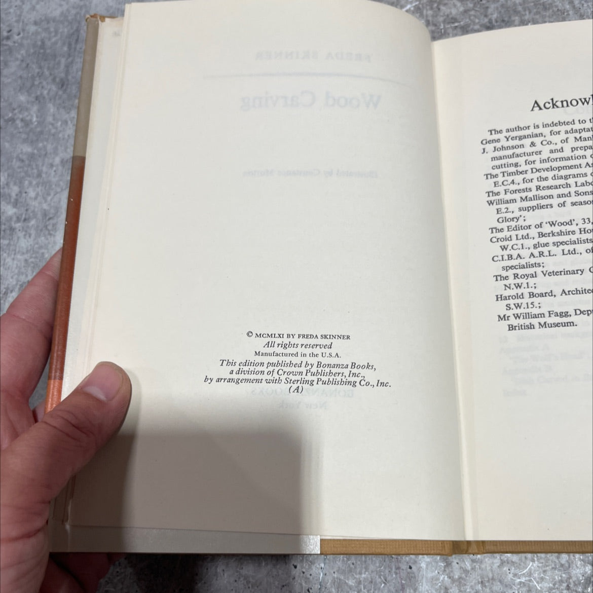 freda skinner wood carving illustrated book, by Constance Morton, 1961 Hardcover image 3