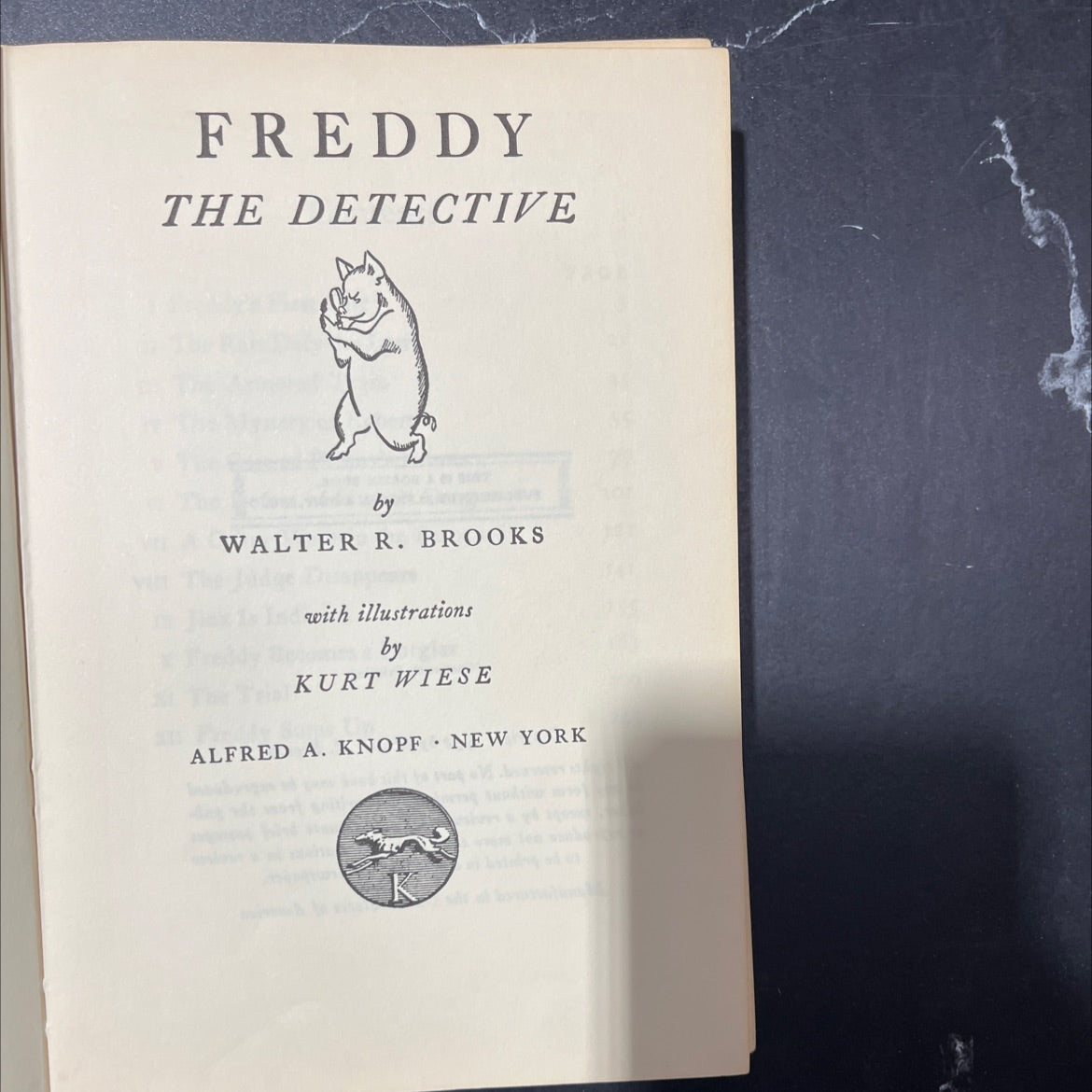 freddy the detective book, by walter r. brooks, 1932 Hardcover image 2