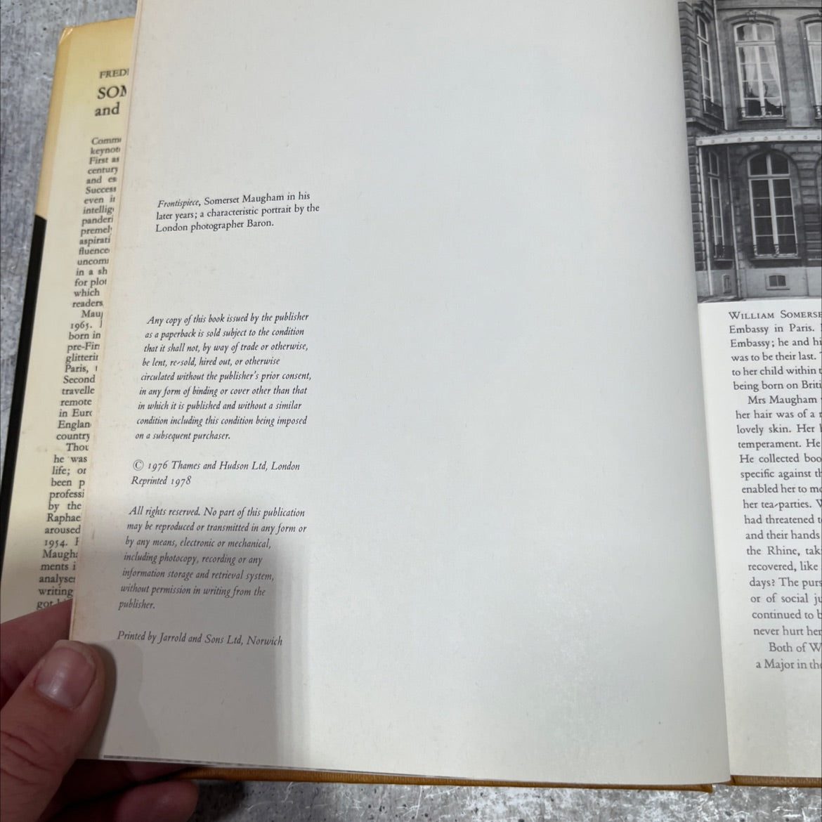 frederic raphael w. somerset maugham and his world with 110 illustrations book, by unknown, 1978 Hardcover image 3