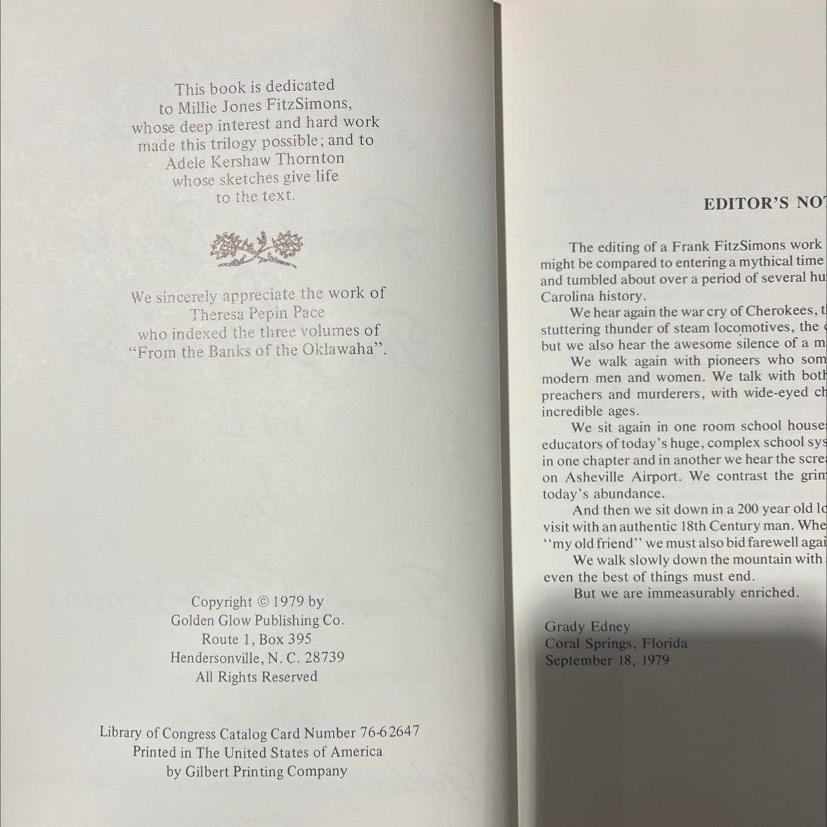 from the banks of the oklawaha vol. iii book, by frank fitz simons, 1979 Hardcover image 3