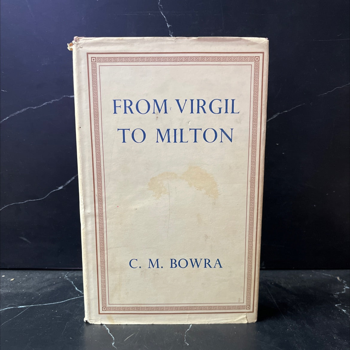 from virgil to milton book, by c. m. bowra, 1972 Hardcover image 1