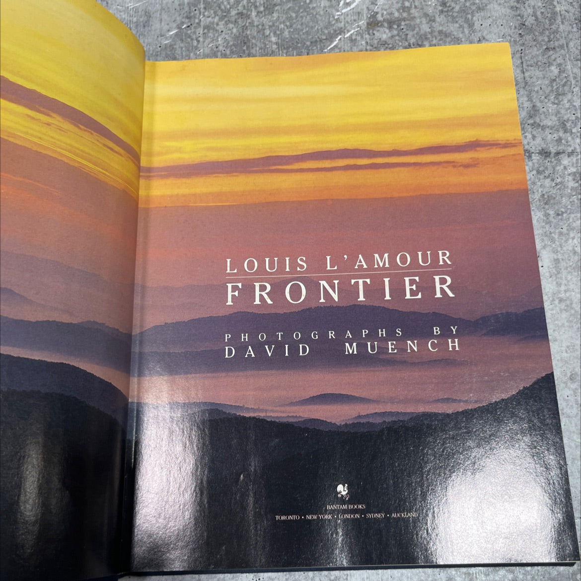 frontier book, by louis l'amour, 1984 Hardcover image 2