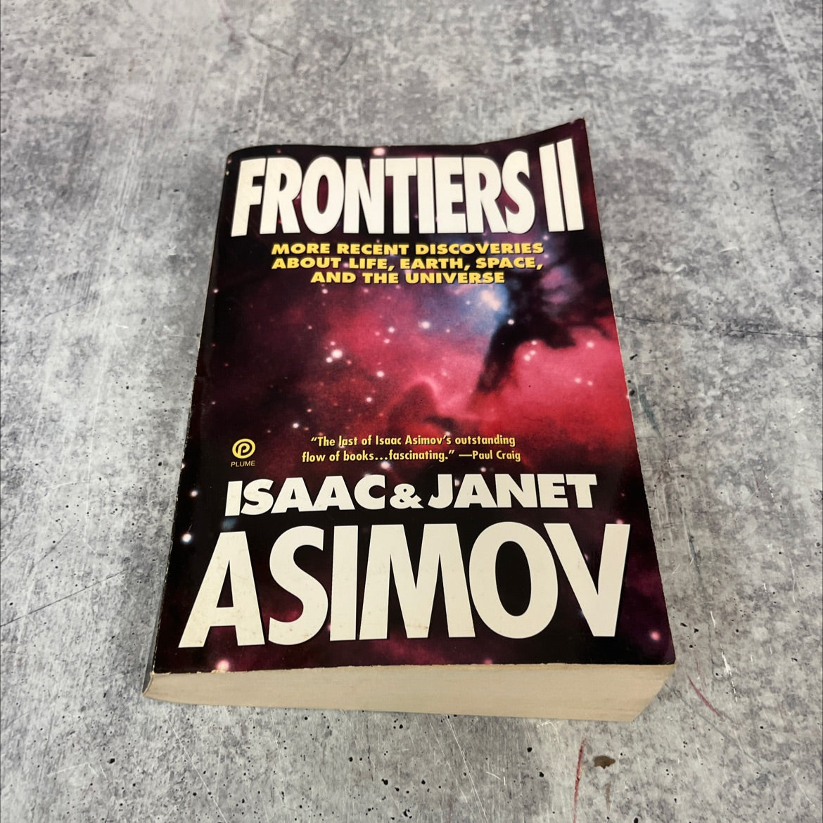 frontiers ii more recent discoveries about life, earth, space, and the universe book, by isaac and janet asimov, 1994 image 1