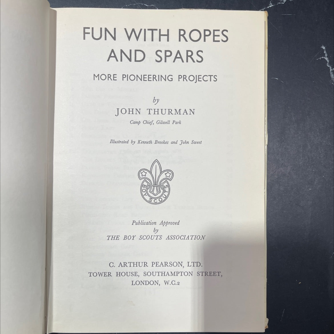 fun with ropes and spars more pioneering projects book, by john thurman, 1964 Hardcover image 2