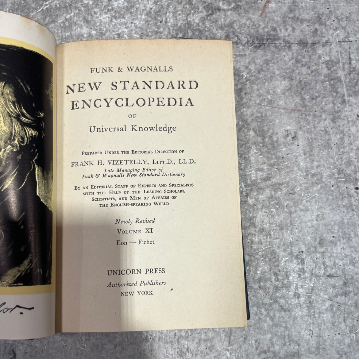 funk & wagnalls new standard encyclopedia of universal knowledge book, by frank h. vizetelly, 1946 Hardcover image 2