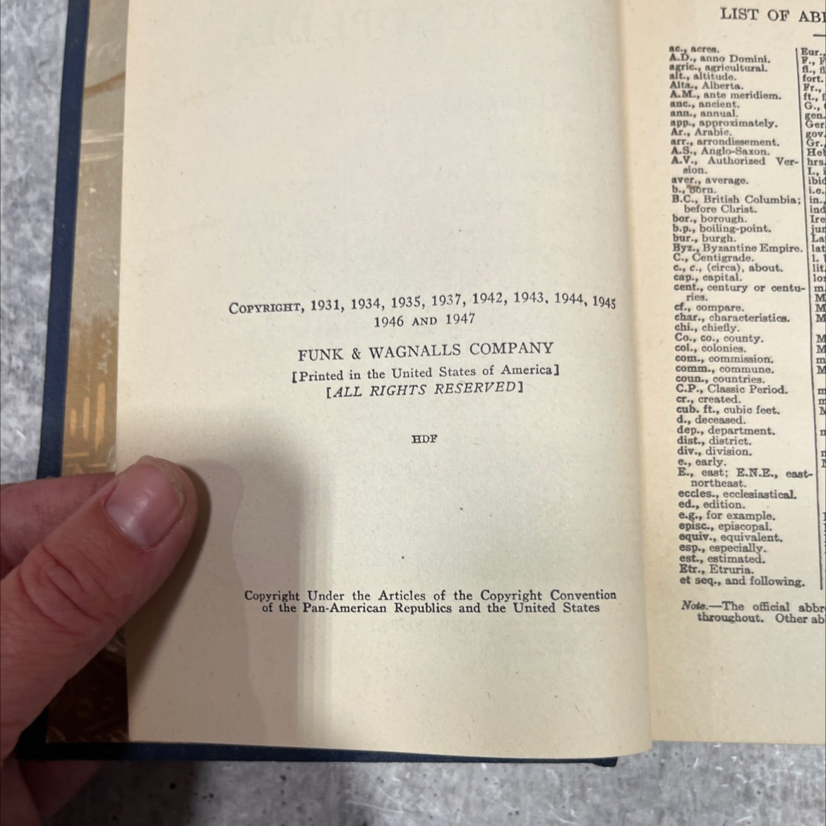 funk & wagnalls new standard encyclopedia of universal knowledge book, by frank h. vizetelly, 1947 Hardcover image 3