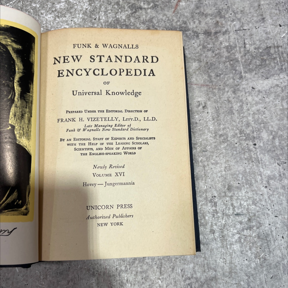 funk & wagnalls new standard encyclopedia of universal knowledge book, by frank h. vizetelly, 1947 Hardcover image 2