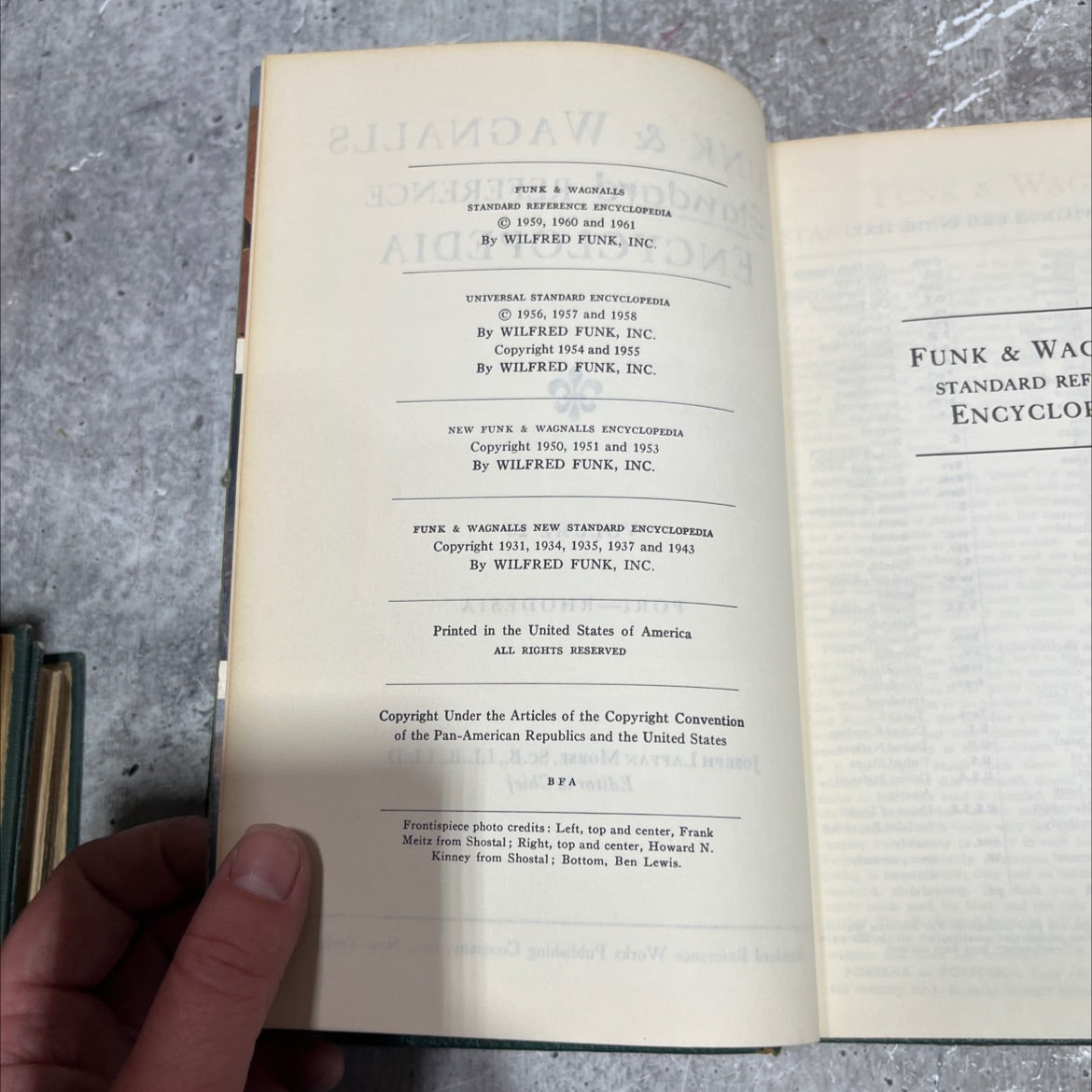 funk & wagnalls standard reference encyclopedia book, by joseph laffan morse, 1961 Hardcover image 3