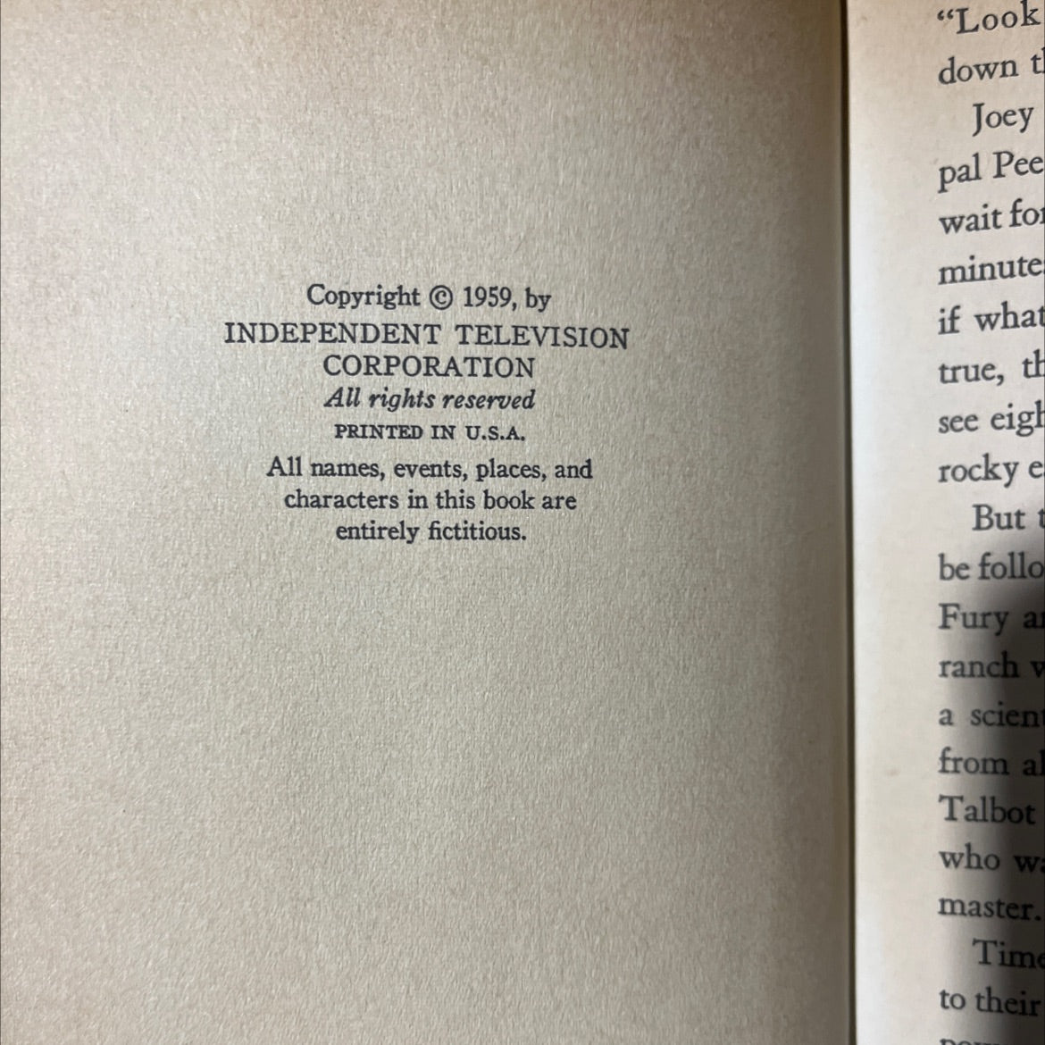 fury and the mystery at trappers' hole book, by troy nesbit, 1959 Hardcover image 3