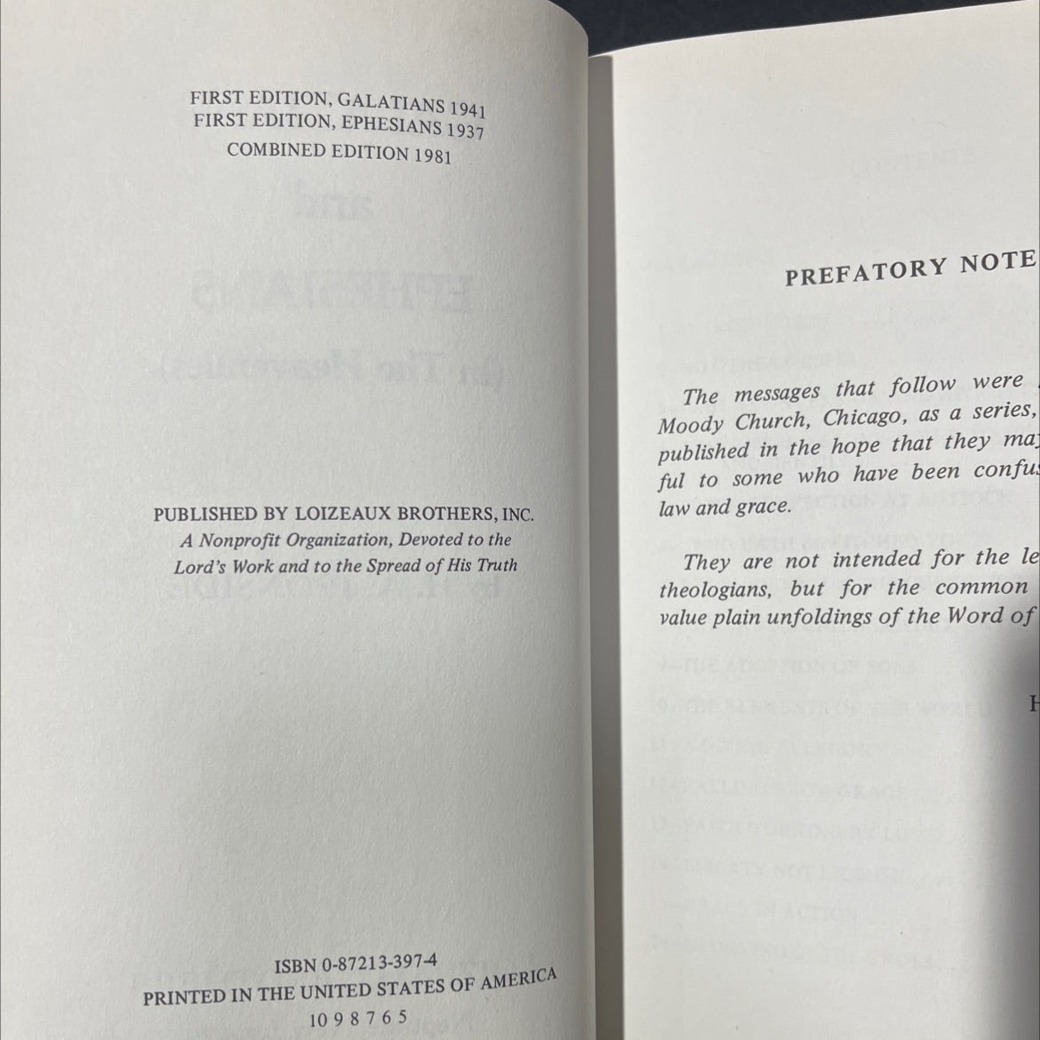 galatians and ephesians (in the heavenlies) book, by h. a. ironside, 1981 Hardcover image 3