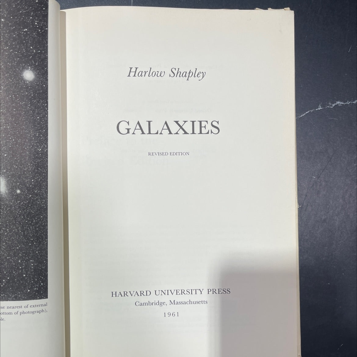 galaxies revised edition book, by Harlow Shapley, 1961 Hardcover image 2