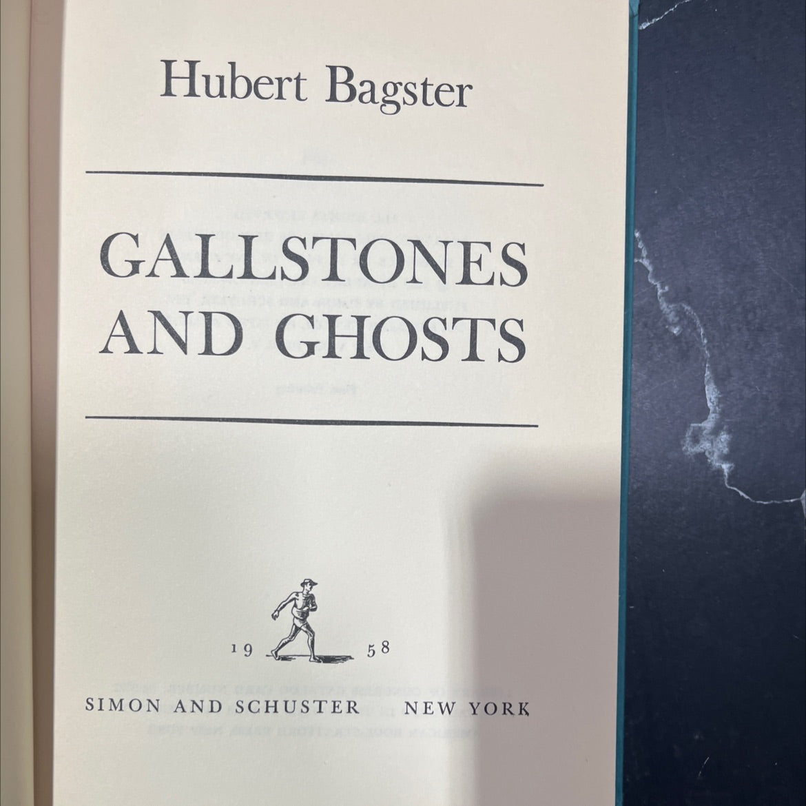 gallstones and ghosts book, by hubert bagster, 1957 Hardcover image 2