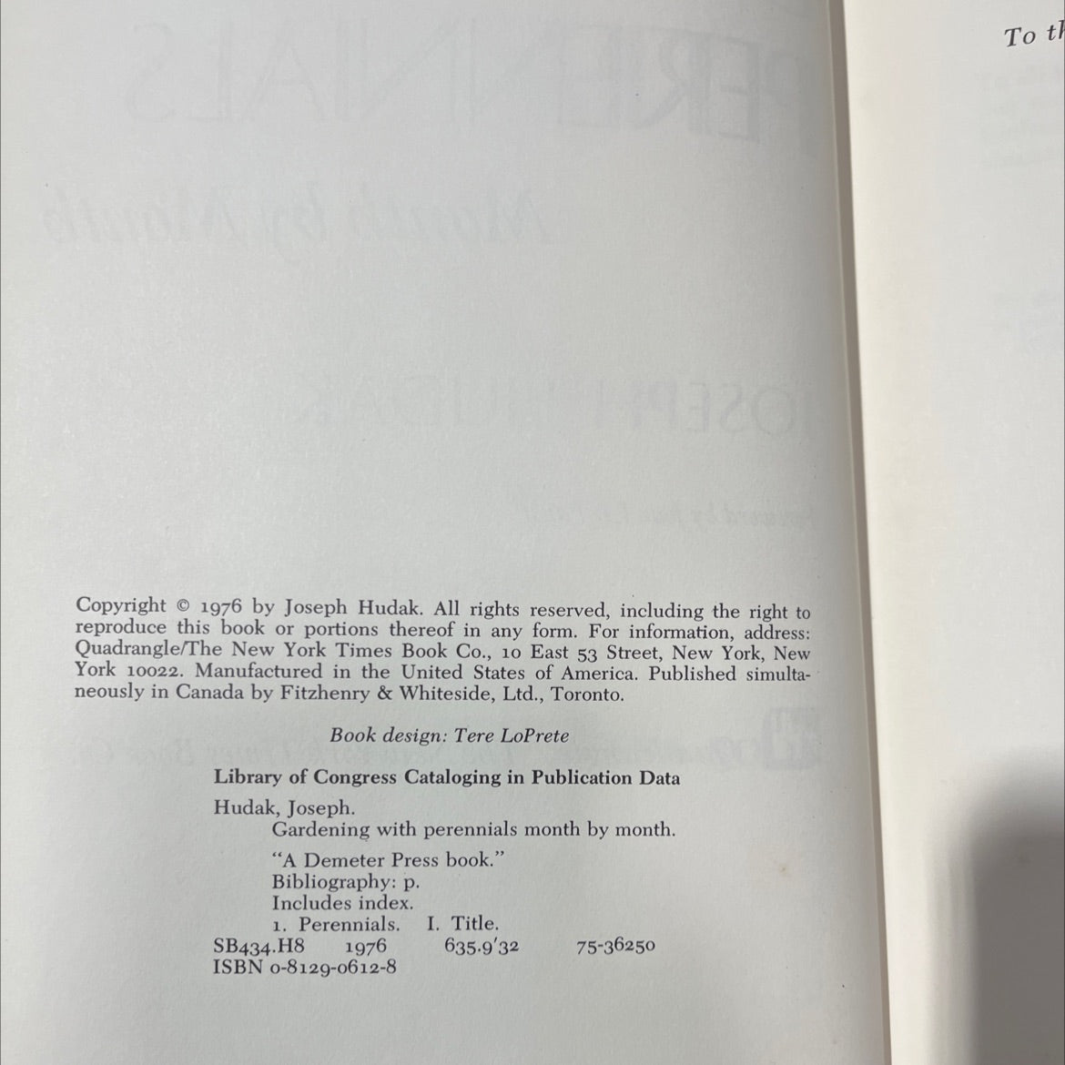 gardening with perennials month by month book, by joseph hudak, 1976 Hardcover image 3