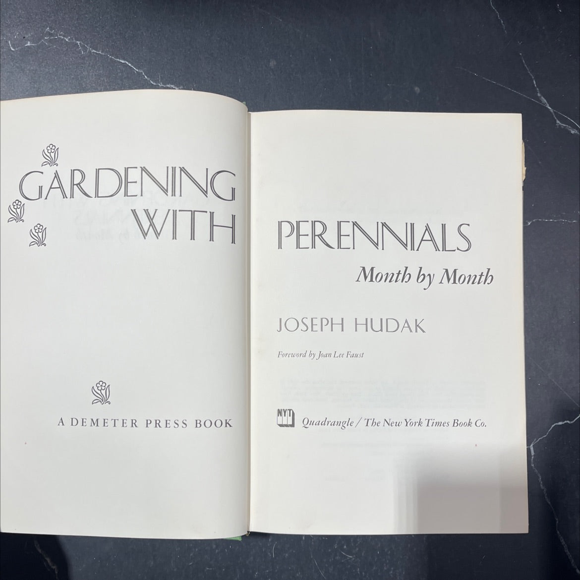 gardening with perennials month by month book, by joseph hudak, 1976 Hardcover image 2
