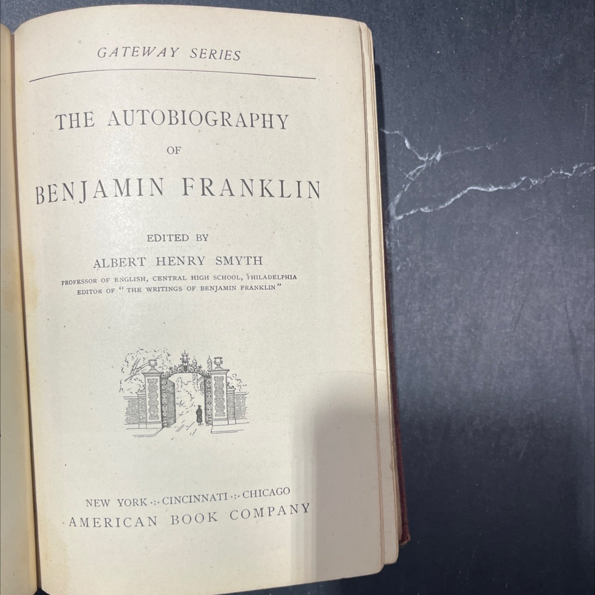 gateway series the autobiography of benjamin franklin book, by benjamin franklin, 1907 Hardcover image 2