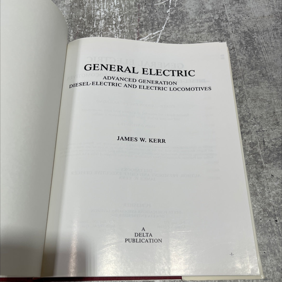 general electric diesel-electric and electric locomotives advanced generation book, by james w. kerr, 1989 Hardcover image 2